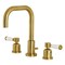 Kingston Brass FSC8933DPL Paris Widespread Bathroom Faucet W/Brass Pop-Up, Brass FSC8933DPL - alternate 1